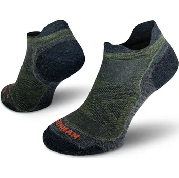 Pánské ponožky Northman Běžecké antibakteriální ponožky Run Merino PRO Low Velikost: 36-38 Zelené Profesionální Běžecké Merino Ponožky