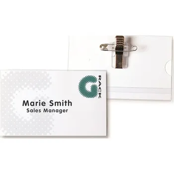 Jmenovka na stůl Tarifold jmenovka s kombinovaným úchytem, PET, 40 x 75 mm, transparentní