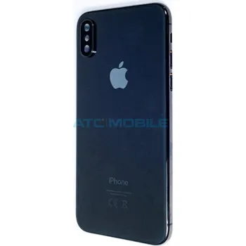 Náhradní díl pro mobilní telefon iPhone X zadní kryt (sklo) s logem, rámem černý včetně držáku SIM a tlačítek, EU verze a zpět 49 Kč s ATC Clubem