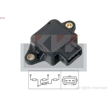 Karburátor Senzor, poloha škrticí klapky KW 495 002