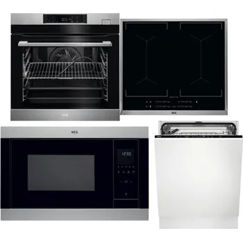 Set domácích spotřebičů AEG BSK782380M + AEG Mastery DoubleBridge IKE64450XB + AEG Mastery MSB2547D-M + AEG FSK73607Z