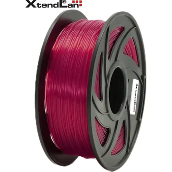 Filament XtendLAN PLA filament 1,75mm průhledný červený 1kg