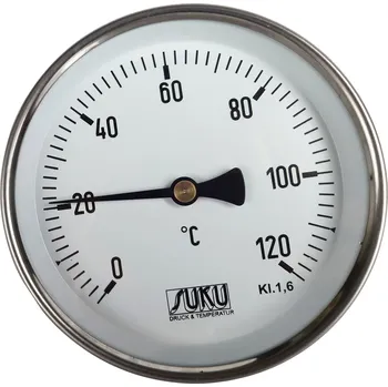 Ventil Teploměr SUKU, D 100, L 45, 0-120°C + jímka 1/2 (C31.000125)