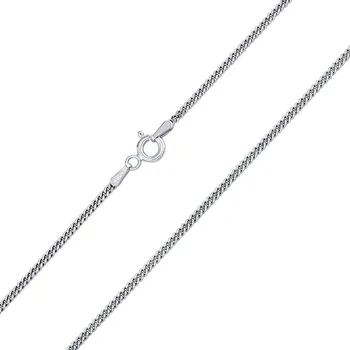 Řetízek Stříbrný řetízek CURB Pancer 2 mm vhodný na přívěsky 55 cm