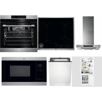 Set domácích spotřebičů AEG BSK792380M + AEG Mastery SenseBoil IAE64413XB + AEG Mastery DBB5660HM + AEG Mastery MSB2547D-M + AEG FSK73607Z + AEG Mastery NoFrost SCB618F6TS