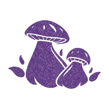 Samolepící dekorace SAMOLEPKA Houby 002 levá (87 - Ultra Metalic fialová) NA AUTO, NÁLEPKA, FÓLIE, POLEP, TUNING, VLASTNÍ TEXT, TISK, AUTOSAMOLEPKY.cz, POLEPY, OBRÁZEK, LOGO, SAMOLEPKY