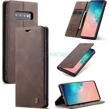 Pouzdro na mobilní telefon Pouzdro CaseMe Magnetic Book Samsung Galaxy S10 (SM-G973) hnědé a zpět 36 Kč s ATC Clubem
