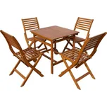 Asko a.s. PARIS - rozkládací sestava stolu včetně 4 židlí, akácie