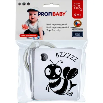 Hračka pro nejmenší Profibaby Kontrastní černobílé kartičky 9 ks zvířátka