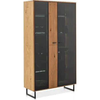 Vinotéka Široká vitrína částečně masiv divoký dub Granada