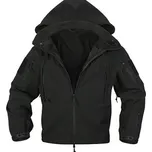 Bunda TACTICAL softshell s kapucí ČERNÁ XXL - Není skladem