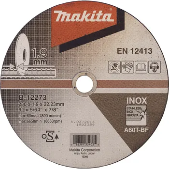 Řezný kotouč Makita řezný kotouč nerez 230x1,9x22 mm