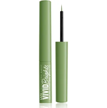 Oční linky NYX Professional Makeup Vivid Brights tekuté oční linky odstín 02 Ghosted Green 2 ml