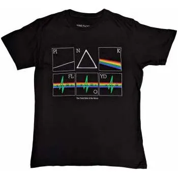Pánské tričko Merch Pink Floyd: Pink Floyd Unisex T-shirt: Prism Heart Beat (medium) M