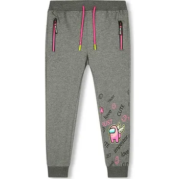 Dívčí kalhoty Dívčí tepláky šedé Kugo TM7227