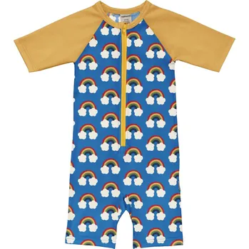 Dívčí plavky Dětské plavky s krátkým rukávem RAINBOW Maxomorra Velikost: 74/80