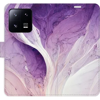 Pouzdro na mobilní telefon Flipové pouzdro iSaprio - Purple Paint - Xiaomi 13 Pro
