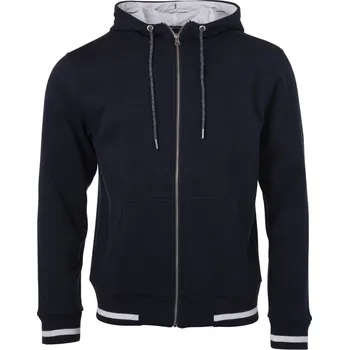 Pánská mikina Daiber Pánská klubová mikina s kapucí JN776 Barva: Modrá námořní - Bílá, Velikost: M