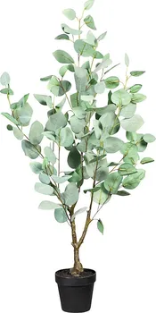 Umělá květina Eukalyptus Populus umělá květina v plastovém květináči 90 cm šedá/zelená