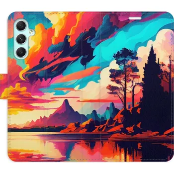 Pouzdro na mobilní telefon Flipové pouzdro iSaprio - Colorful Mountains 02 - Samsung Galaxy A34 5G