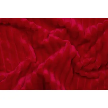 plyšák Sleep-well Metráž mikroplyš MANŽESTR, červená, šíře 160cm