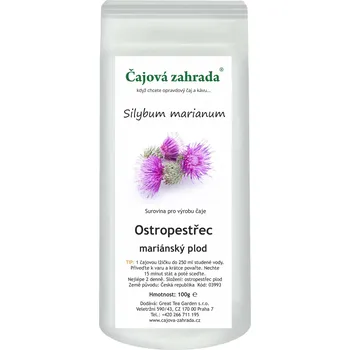 Horký nápoj Čajová zahrada Ostropestřec mariánský - bylinný čaj