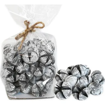 Zahradní dekorace Šišky cypřiš 180g šedá/bílá (545975)