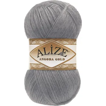 Příze Alize Angora gold 87 tm. šedá