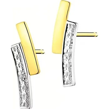 Náušnice Náušnice ze žlutého zlata s brilianty - 0,006 ct - ryzost 585 - 101.277