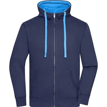 Pánská mikina James&amp;Nicholson Pánská mikina JN963 Navy-Cobalt XL
