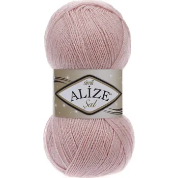 Galanterie Příze Alize Sal simli 161 pudrová růžová