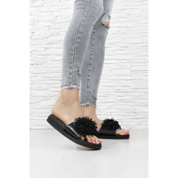 Dámské pantofle DnesObouvam.cz Černé gumové pantofle 2126B Velikost: 38