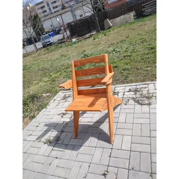 Zahradní sestava Dřevěná sestava zahradního nábytku Kulatý stůl + 4 židle TEAK