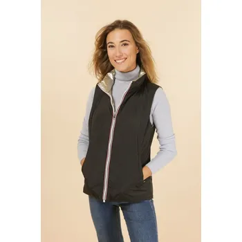 Dámský kabát Vesta oboustranná Laura Jo 21034 barva: černá, velikost: L