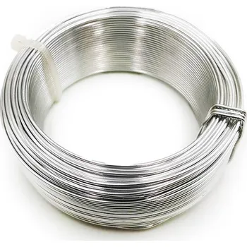 Vázací drát mech-mech.cz Floristický drát - Ring malý - 50m - Stříbrný