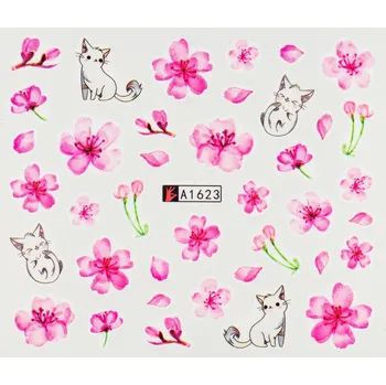 Lak na nehty BIO NAILS Vodolepka A1623 kočka a květy