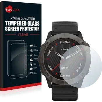 Příslušenství k chytrým hodinkám Savvies Ochranné sklo pro Garmin FENIX 6X Pro - 1 ks