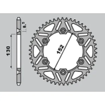 Řetězová sada pro motocykl CHT rozeta hliníková T7075 (ergal) 4500 50 APRILIA MXV/RXV/SXV 450/550 06-12 (JTR706.50)* (řetěz 520) barva stříbrná (CHT rozeta hliníková T7075 (ergal) 4500 50 APRILIA MXV/RXV/SXV 450/550 06-12 (JTR706.50)* (řetěz 520) barva stříbrná)