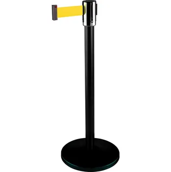 Plotový sloupek Zahrazovací sloupek 2,3 m, černá – žlutá, PROFI