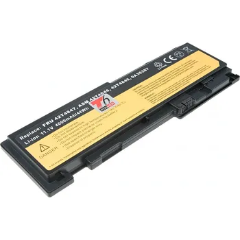 Počítač Baterie T6 Power Lenovo ThinkPad T420s, ThinkPad T430s, 4000mAh, 44Wh, 6cell NBIB0103