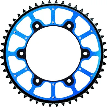 Osvětlení pro motocykl GROSSKOPF rozeta PRO EXtremE (ocel-hliník - DUAL RING / STEALTH) barva světle modrá 808 48 (80848) SUZUKI DRZ 400 00-24, RM 125/250, RMZ 250/450 (JTR808.48) (řetěz520) (GROSSKOPF rozeta PRO EXtremE (ocel-hliník - DUAL RING / STEALTH) barva světle modrá 80