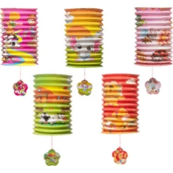 Party dekorace Impap Lampion válec zvířátka 16cm mix