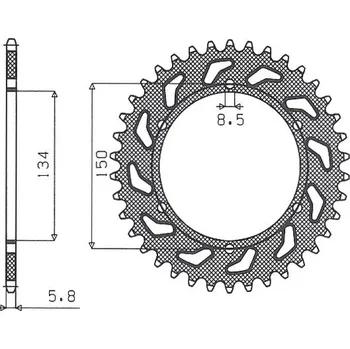 Řetězová sada pro motocykl SUNSTAR rozeta 489 50 KAWASAKI KX/KXF `84-20 (JTR460.50) (řetěz 520) (48950JT) (SUNSTAR rozeta 489 50 KAWASAKI KX/KXF `84-20 (JTR460.50) (řetěz 520) (48950JT))