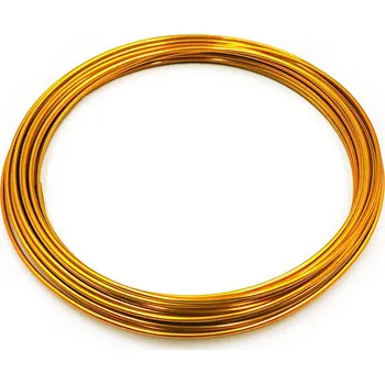 Vázací drát mech-mech.cz Floristický drát - Ring - 10m - Zlatý