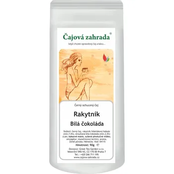 Čaj Čajová zahrada Rakytník & Bílá čokoláda - černý ochucený čaj Varianta: černý čaj 90g