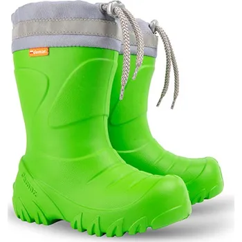 Chlapecké holínky Dětské stahovací zateplené holínky Demar MAMMUT S 0300 J zelené Velikost: 36/37