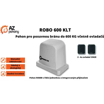 Pohon brány ROBO600KLT - sada pohonu ROBO600 pro bránu do hmotnosti 600 kg - RO600KLT - sada pohonu ROBO600 pro bránu do hmotnosti 600 kg