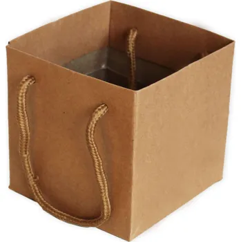 Taška karton 10,5cm kraft