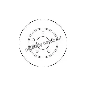 Brzdový kotouč Brzdový kotouč TRW DF1614 - OPEL OMEGA