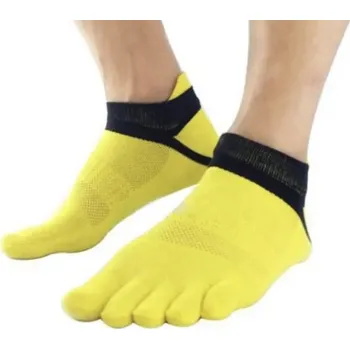 Unisex prstové ponožky žluté vel. 38-45